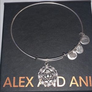 Alex and Ani- Lotus Peace Petals charm bangle
